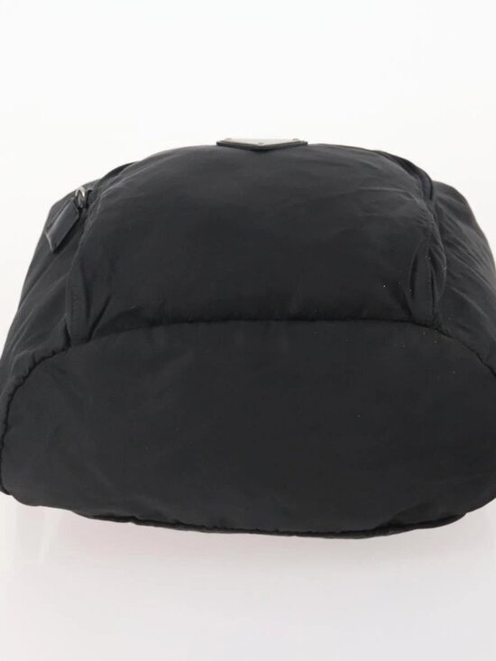 PRADA Backpack Nylon Black Silver Auth 174569 main image 5